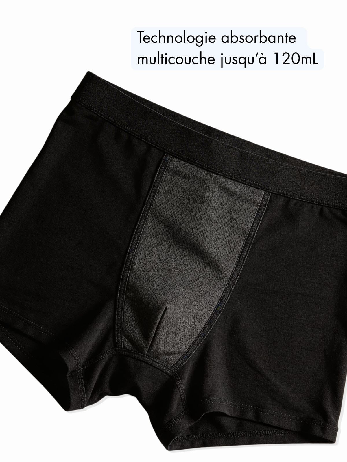 Boxer absorbant discret fuites urinaires Homme - Image 3
