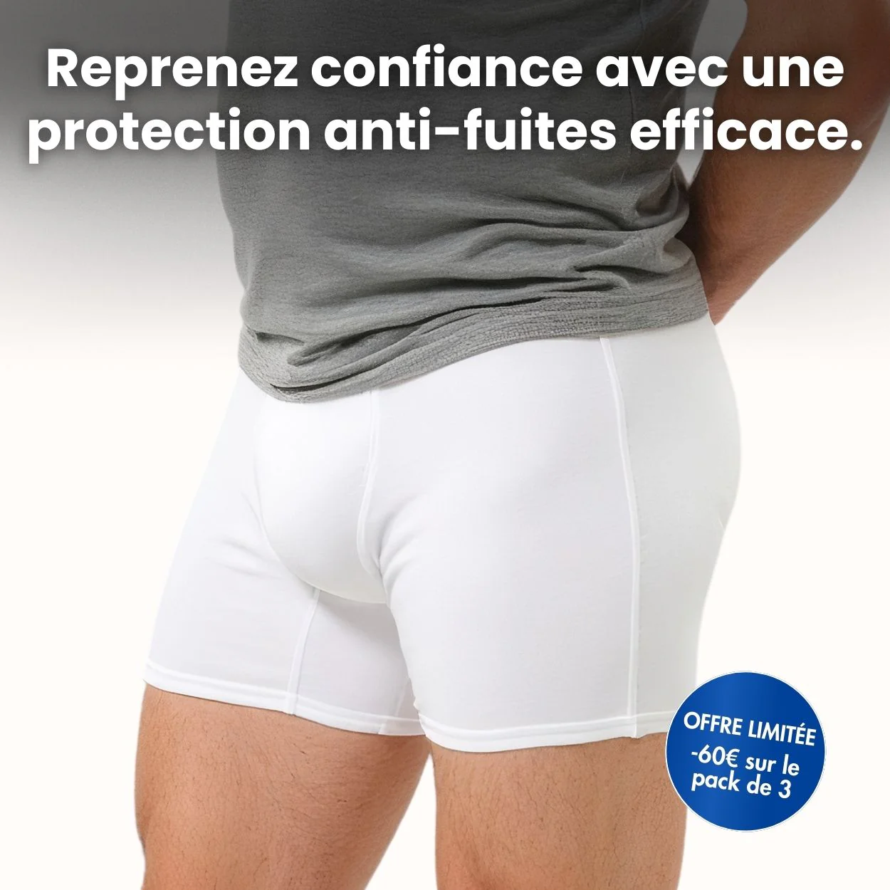 Boxer d’incontinence ultra-absorbant Homme - Image 9