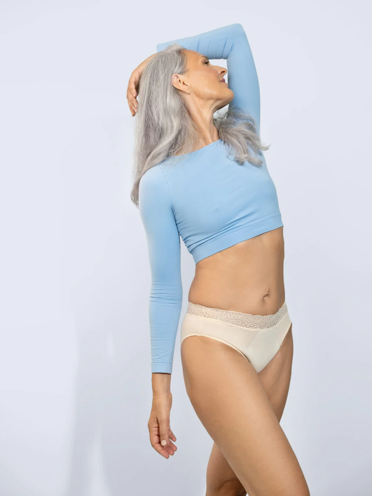 Culotte d'incontinence taille haute dentelle - Image 3